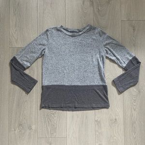 Women's two toned grey Cherish long sleeve